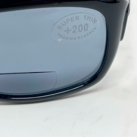 Sun Readers Black +200 Sunglasses  Decorative Design with Slip Bag UVProtection‎ - Picture 4 of 8